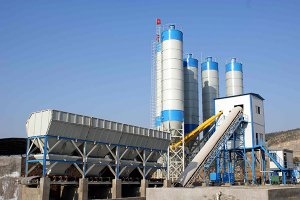 HZN90 concrete batching plant in Saudi Arab