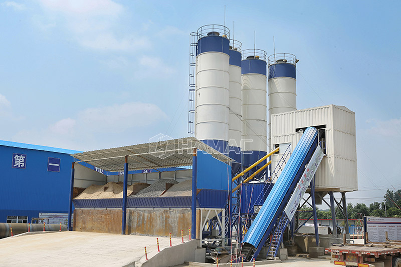 Dry mix concrete batch plant